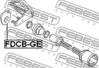 FEBEST FDCB-GE Опора приводного вала FORD FIESTA/MONDEO/GALAXY 95-c подш.