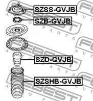 FEBEST SZB-GVJB Подшипник опоры амортизатора SUZUKI GRAND VITARA 05- пер.