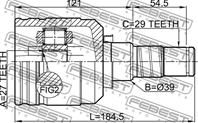 ШРУС внутр левый 27X39X29 NISSAN MAXIMA.CEFIRO A32 1994-2000 0211-A32MTLH