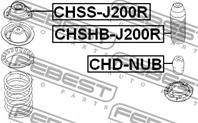 CHSS-J200R_опора амортизатора заднего! Daewoo Lac
