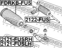 Наконечник правый ford fiesta/fusion (cbk) 2001-2008