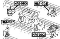 Опора двигат.зад.HONDA CR-V RD4/RD5/RD6/RD7/RD9 2001-2006