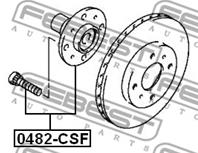 Подшипник-ступица пер.MITSUBISHI CARISMA/LANCER/COLT 2000-&gt