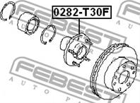 Подшипник-ступица пер.NISSAN X-TRAIL T30 2000-2006