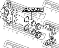 FEBEST 0276-A33F Поршень суппорта SUBARU IMPREZA/LEGACY 00- пер.