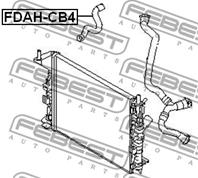 FEBEST FDAH-CB4 Патрубок радиатора FORD FOCUS 98-11/MONDEO 07-