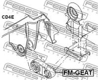 FEBEST FM-GEAT Опора КПП FORD MONDEO 00-07 АКПП