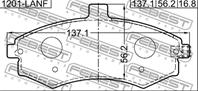 К-кт колодки пер hyu elantra/lantra (ca) 00-06