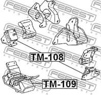 TM-108_опора двигателя передняя !Toyota LC Prado