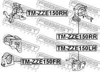 Tm-zze150rr подушка двиг.задн. toyota corolla zze150/zre150 06&gt