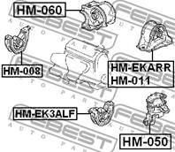 Опора двиг.перед. L Honda Civic EH/EJ/EK 95-00