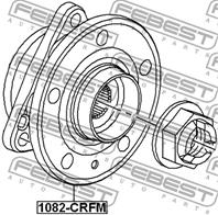 Ступица CHEVROLET CRUZE/OPEL ASTRA J передняя в сборе R16