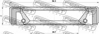 Сальник привода 39.7x56.3x7