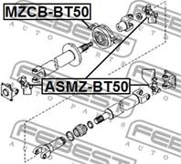 FEBEST ASMZ-BT50 Крестовина кард.вала NISSAN PATHFINDER R51 04-/FORD RANGER 06-09