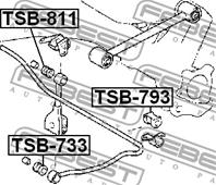 Втулка стойки заднего стабилизатора d11