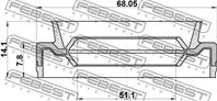 Сальник ступицы MAZDA DEMIO DW3/DW5 1996-2002