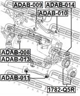 ADAB013_сайлентблок поворотного кулака! Audi A4/A