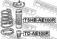 FEBEST TSHB-AE100R Пыльник амортизатора TOYOTA COROLLA 91-01 зад.