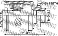 ШРУС внутренний правый 27X42.2X28