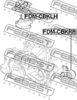 Опора двигателя задняя ford fiesta/fusion (cbk) 2001-2008 fdm-cbkrr