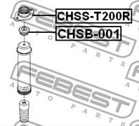 FEBEST CHSS-T200R Опора амортизатора CHEVROLET AVEO 03-08 зад.