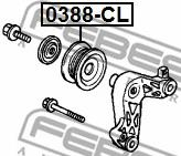 РОЛИК ОБВОДНОЙ HONDA ACCORD CL9 2003-2008 [EU]