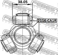 Трипоид 19x16.4x38 ford mondeo ca2 2007-