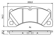 Колодки торм диск к-т передн Porsche Panamera