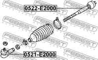 0521-e2000_наконечник рулевой! mazda e2000/2200 s