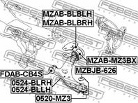 Рычаг MAZDA 3 BL 2009-2013 передний левый