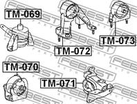 Подушка двигателя левая