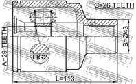 Шрус внутр правый chevrolet lacetti 1011-evatrh