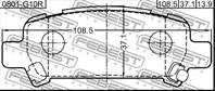 К-кт колодки зад sub impreza g11 00-07