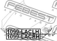 FEBEST 1099-LACRH Петля капота CHEVROLET LACETTI 03&gt правая