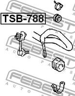 FEBEST TSB-788 Втулка стойки стабилизатора TOYOTA TACOMA 95-04/TOWNACE/LITEACE 96-04 пер.