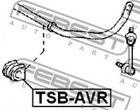 FEBEST TSB-AVR Втулка стабилизатора TOYOTA AVENSIS 03-08 зад.подв.