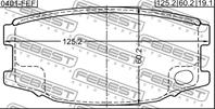 Колодки тормозные передние