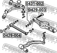 Болт подвески MITSUBISHI PAJERO II V14W-V55W 91-04