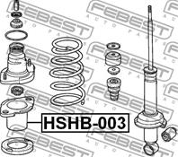FEBEST HSHB-003 Пыльник амортизатора HONDA CR-V RD4/RD5 01-06 зад.