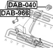 FEBEST DAB-040 Сайлентблок рычага DAEWOO NEXIA/LANOS/OPEL KADETT E пер.подв.зад.ниж.