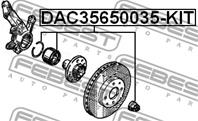 Подшипник пер.RENAULT CLIO II 1998-2005