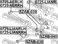 0725aerrh_рычаг задней подвески передний правый! suzuki liana 01&gt