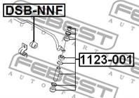 DSBNNF_втулка стабилизатора переднего! Daewoo Nex