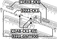 Пыльник рулевой cadillac escalade iii 2007-2013 cdrkb-ck1
