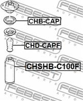 Пыльник передн амортизатора chevrolet captiva (c100) 2007- chshb-c100f