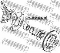 Подшипник ступичный передний 35x64x37