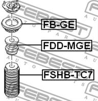 FEBEST FDD-MGE Отбойник амортизатора FORD MONDEO 00-07 пер.