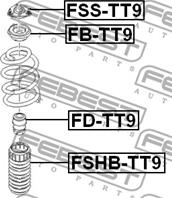 Опора амортизатора FORD TRANSIT 06- передняя