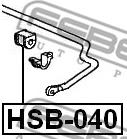 FEBEST HSB-040 Втулка стабилизатора HONDA ACCORD 98-02/CR-V 01-06 зад.подв.