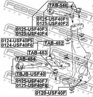 Рычаг перед ls460 rh верх зад